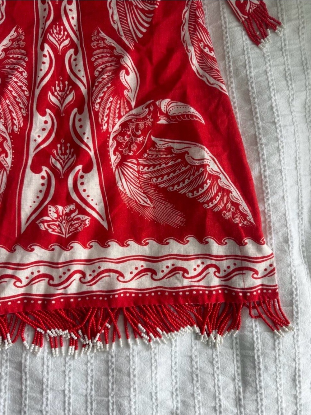 FARM RIO red majestic coconut mini dress size S - Picture 5 of 7